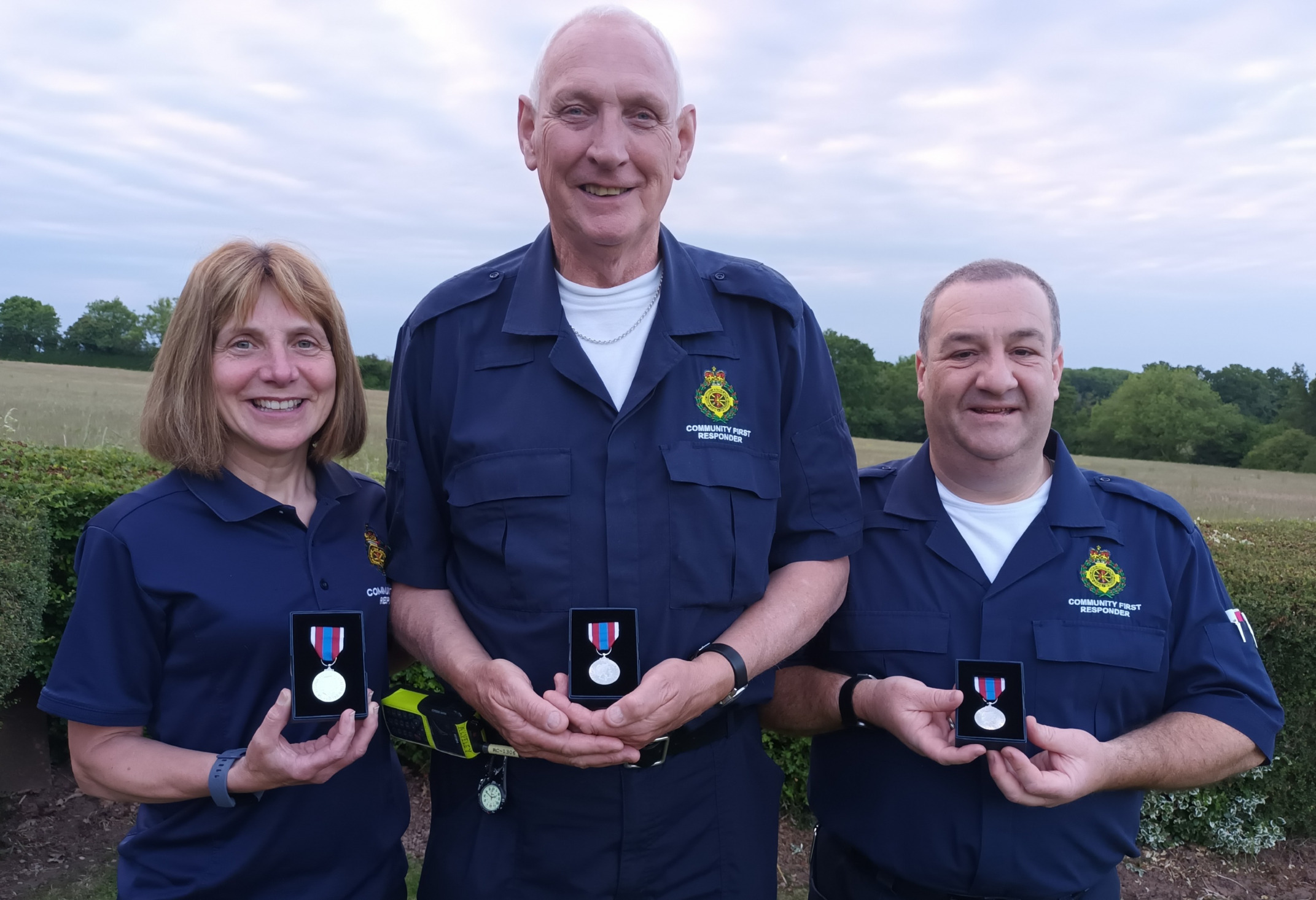 Alveley CFR Volunteers Lisa, Martin and Mike